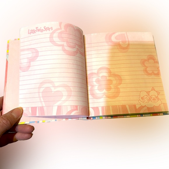 VTG 2003 SANRIO LITTLE TWIN STARS 192 PG LINED JOURNAL MEMO NOTE PAD STATIONARY - Picture 8 of 10